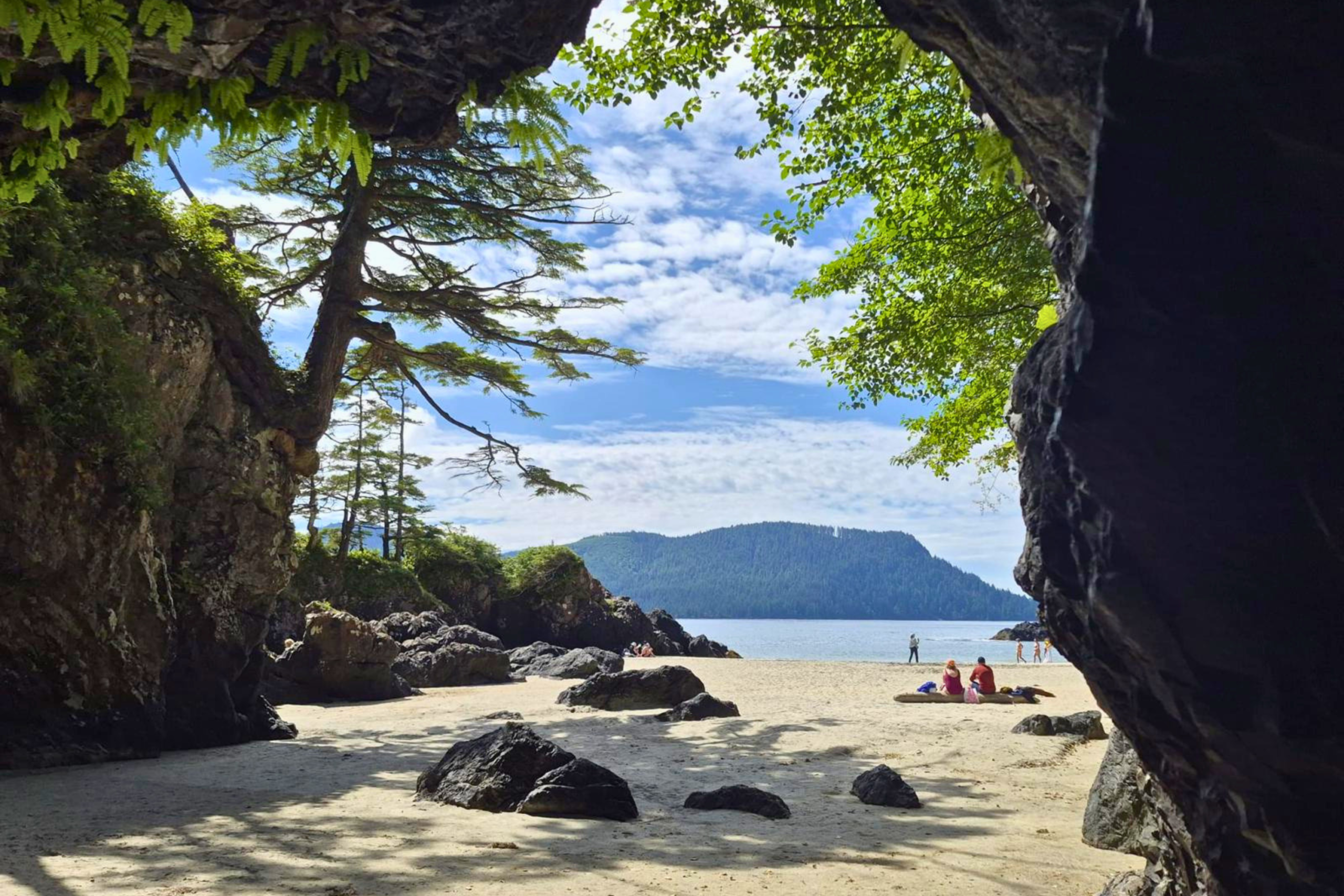 Remote beach and coastal scenery on Vancouver Island